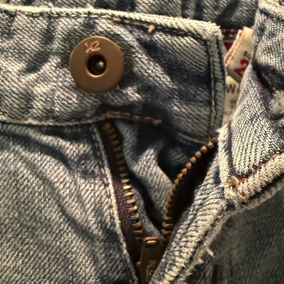 Express X2 slim w10 low rise flare leg jeans. (Length altered) - Picture 3 of 8